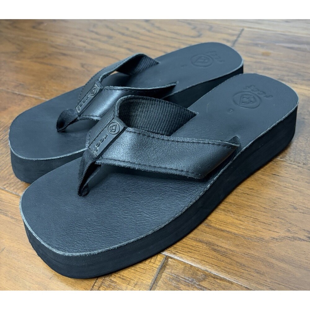 REEF Sandy Hi Women’s Platform Flip Flop Sandals Casual Size 8